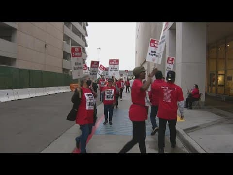 Hilton San Diego Bayfront hotel workers  strike ahead of Comic-Con