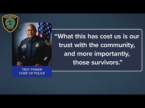 Finner: Some charges filed as HPD continues to review cases suspended under department's 'lack of pe