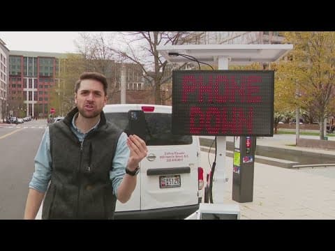 'Smart Signs' can catch you driving on your phone in DC