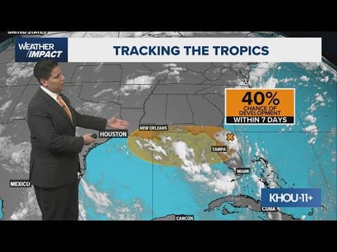 Track it: System has 40% chance for tropical development in the Gulf