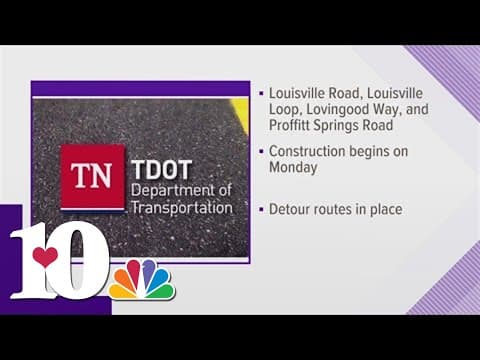 Alcoa drivers to face new round of roadwork on Monday