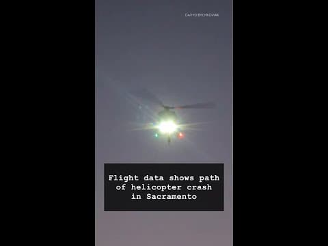 Flight data shows path of helicopter crash in Sacramento