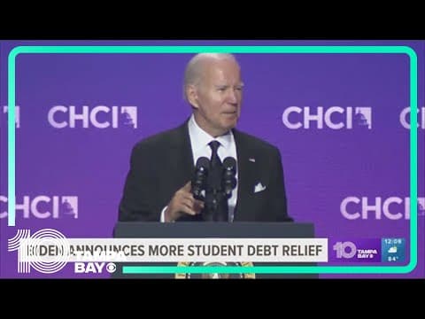 Biden announces more student debt relief