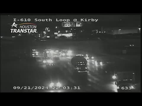 Truck's load hits pedestrian bridge over South Loop, shutting down multiple westbound lanes