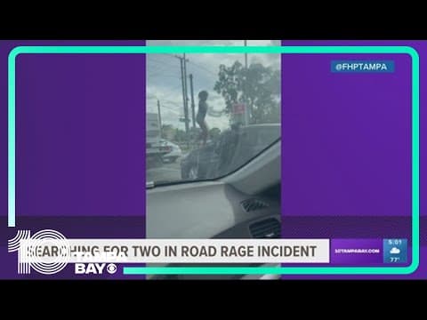 Recorded road rage incident shows man, woman attacking person's car