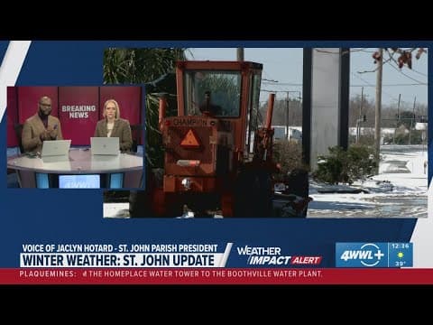 St. John President gives update on boil water advisory