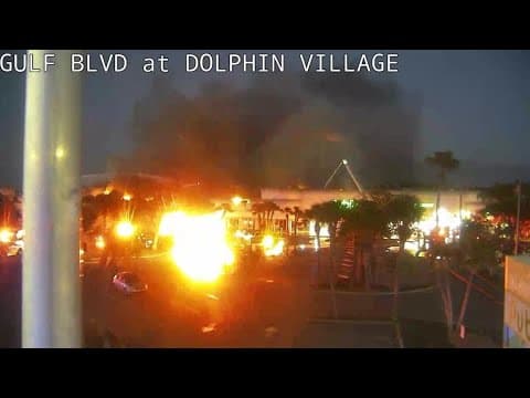 Flames spread to Publix as fire reignites at St. Pete Beach shopping plaza