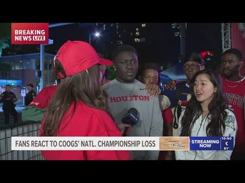'I'm gutted' | Fans react to Houston Cougars' national championship loss