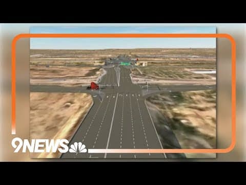 Overnight lane closures for construction work on Peña Boulevard