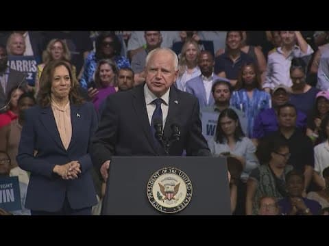 VP Kamala Harris and running mate Gov. Tim Walz confirmed as Democratic ticket