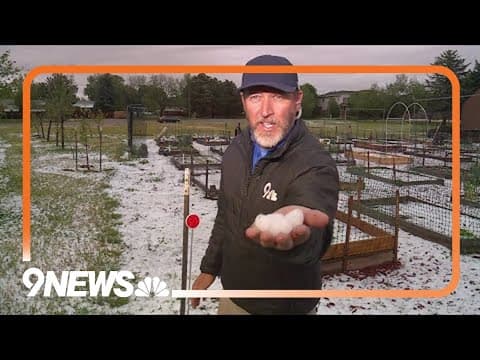 Large hail falls in the northern metro area