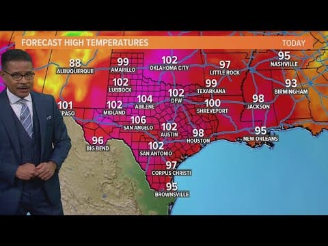 DFW Weather: Latest forecast for extreme heat in North Texas