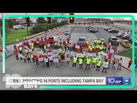 Florida ports impacted by dockworkers' strike