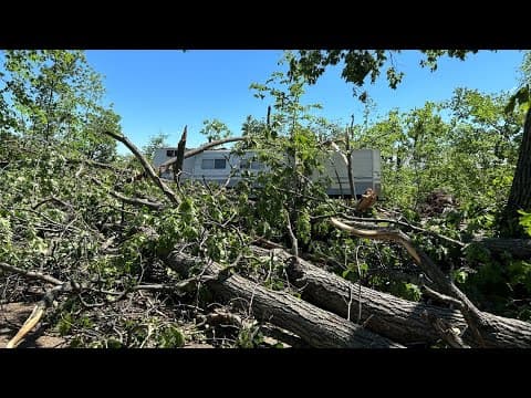 Powerful storms down trees, flip RVs and pontoons, knock out power for thousands in lake country