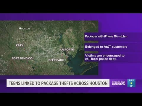 2 teens from Chicago could be linked to other package theft in Houston area, Deer Park police say