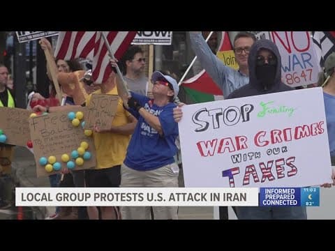 Tampa protestors speak out as U.S. launches strikes on Iranian nuclear sites