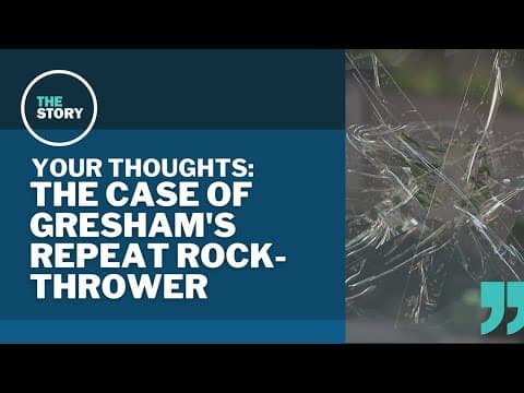 The Story viewers react to Gresham's repeat rock-thrower