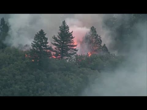 US battling almost 100 large, active wildfires