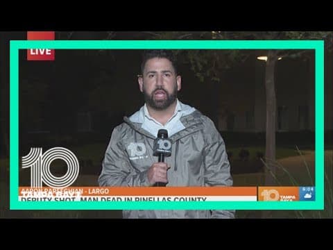 Police chief: Man dead, Pinellas deputy shot following chase-turned-shooting