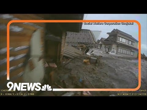 Dashcam captures Japan earthquake