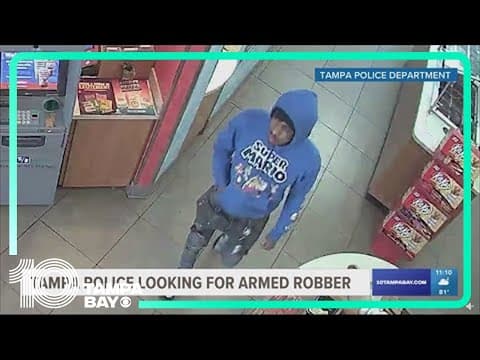 Tampa police search for armed robber