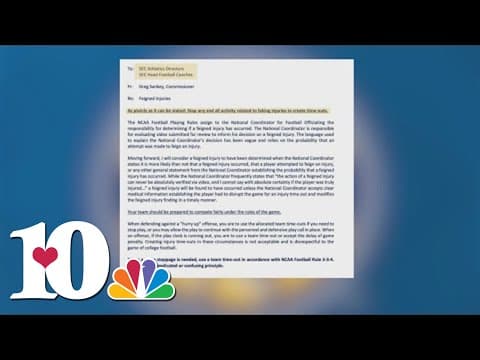 SEC commissioner tells coaches and athletic directors to stop 'faking injuries' for time-outs