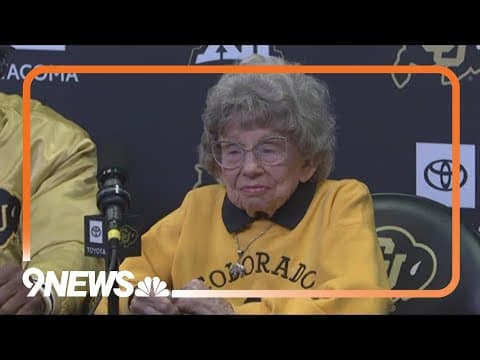 As Peggy Coppom turns 100, she joins Deion Sanders' CU football news conference