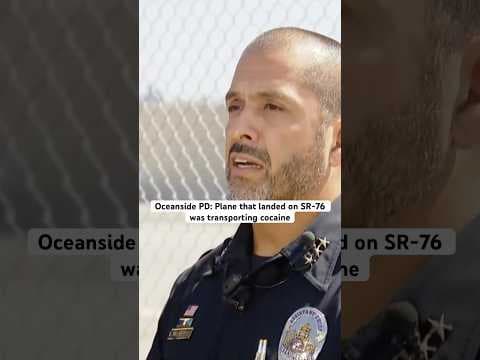 Police say plane that made emergency landing was transporting a kilo of cocaine