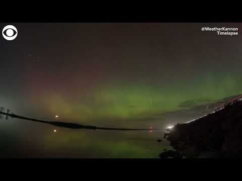 Timelapse video captures Northern Lights over Minnesota