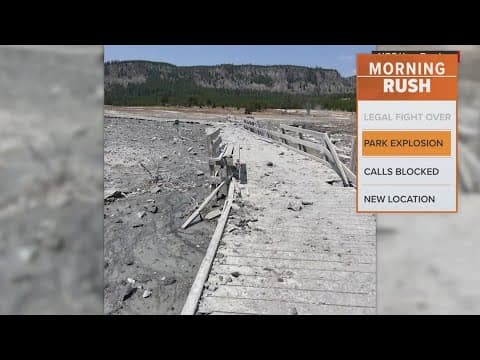 Hydrothermal explosion near Old Faithful destroys boardwalks