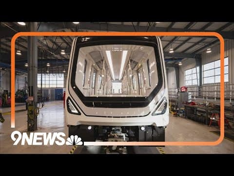 New concourse train cars arrive at Denver International Airport