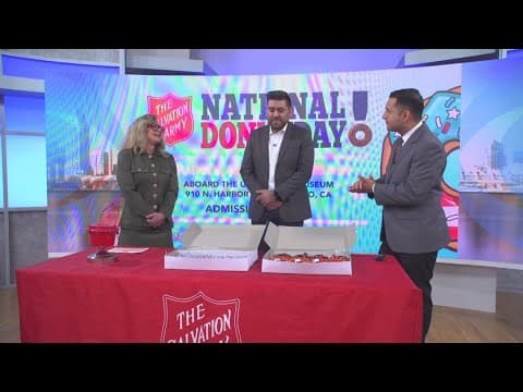 Salvation Army holds National Donut Day on the USS Midway