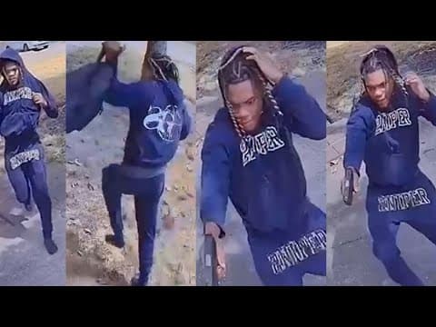 Video shows man ambushed, robbed in his driveway in broad daylight