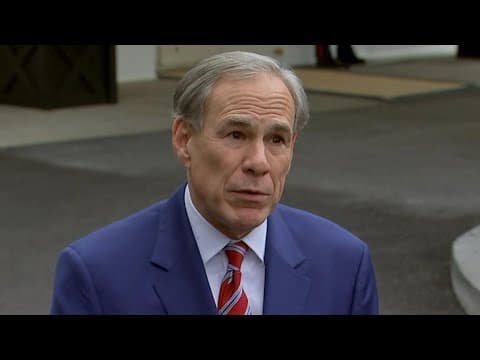 Gov. Greg Abbott speaks after White House visit with President Trump