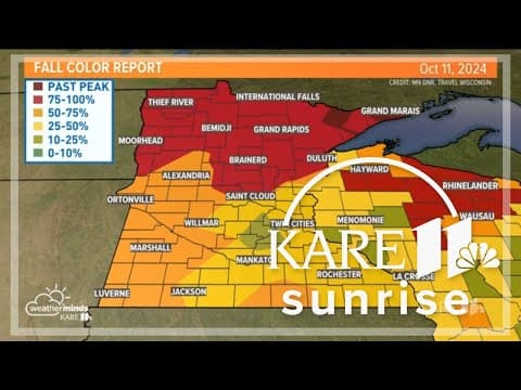 Fall colors peak in northern Minnesota