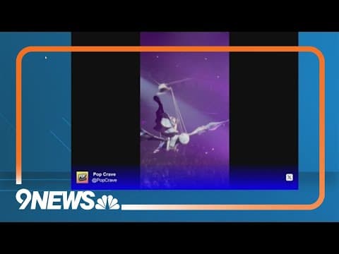 Katy Perry nearly falls off flying prop after concert mishap