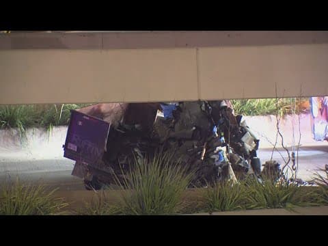 Traffic Alert: Dump truck rolls over, blocks several lanes of traffic on U.S. 75