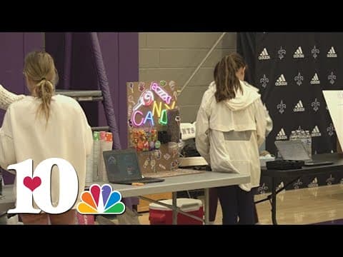 Students show off their science experiments at Episcopal School of Knoxville
