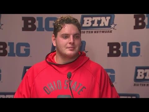 Luke Wypler postgame interview | Ohio State-Nebraska