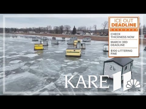 DNR reminds anglers to remove ice houses by March deadline