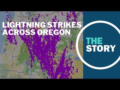 Lightning strikes more than 5,000 across Oregon in one night