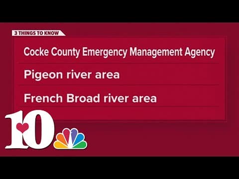 Cocke Co. expecting river flooding evacuations for those near the Pigeon, French Broad Rivers