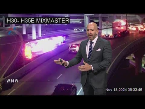 Traffic Alert: Crash closes several lanes on Interstate 30 near downtown Dallas
