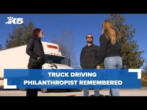 Truck driving philanthropist remembered
