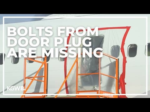 Door plug's guide tracks were fractured; 4 bolts from plug yet to be found: NTSB update