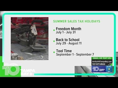 Verifying what's covered under Florida's different sales tax holidays