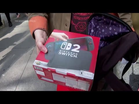 Eager fans endure long lines for the Nintendo Switch 2 launch