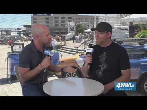 Wolf Burger food truck at French Quarter Festival.