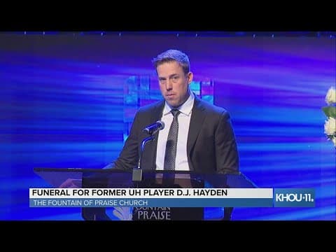 Family, friends, former teammates remember D.J. Hayden at his funeral