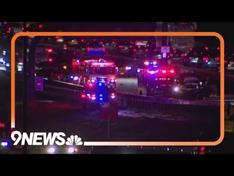 I-25 closed south of Castle Rock due to multiple crashes